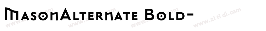MasonAlternate Bold字体转换
